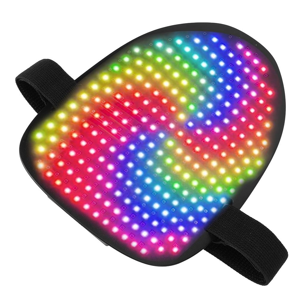 Подсветка для лица 25 статических и 25 движущихся изображений Перезаряжаемый светодиодный трансформирующийся чехол для лица