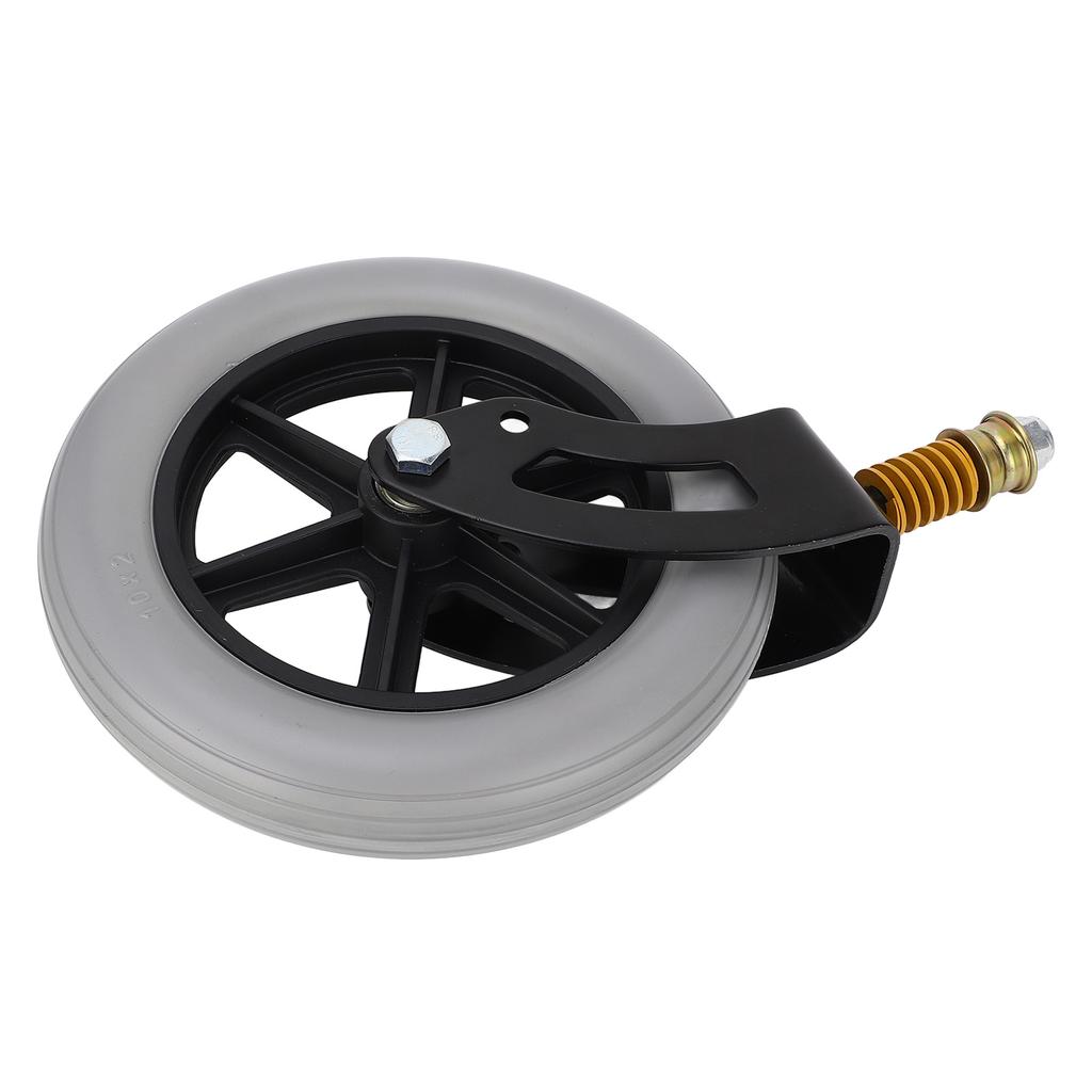 Колесо для инвалидной коляски, переднее, универсальное, полиуретановая ступица, сплошная пружина, амортизатор, колесо 10 X 2 дюйма