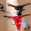 Женское сексуальное кружевное нижнее белье-стринги с буквенным поясом для весны и лета, удобное