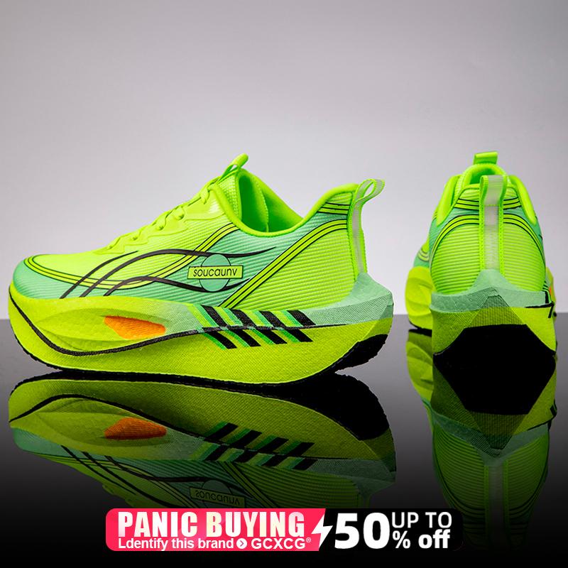 Мужские удобные спортивные нескользящие кроссовки Мужские кроссовки для бега Специальность Карбоновая доска Марафон Спорт Дышащие Легкие