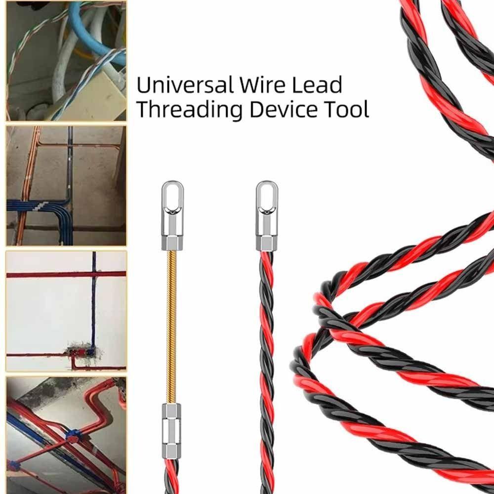 20 M Cable Wire Threader Puller Efficient Wire Threading Large Hole Lead Device Metal Pipes