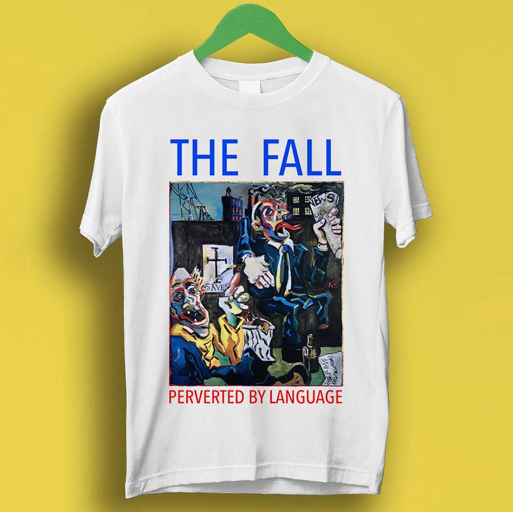 Осень, Искаженная Языком Панк-Рок Ретро Музыка Подарок Топ Футболка T-Shirt P1715