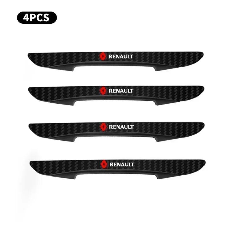 4pcs Car Body Protector Sticker Anti-Collision Protective Strip For Renault Clio Laguna 2 Megane 2 3 Duster RS Accessories XX1