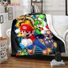 Плед Mario Bros Высококачественный Фланелевый Теплый Мягкий Плюшевый для Дивана Кровати Подходит для Пледа от Кондиционера