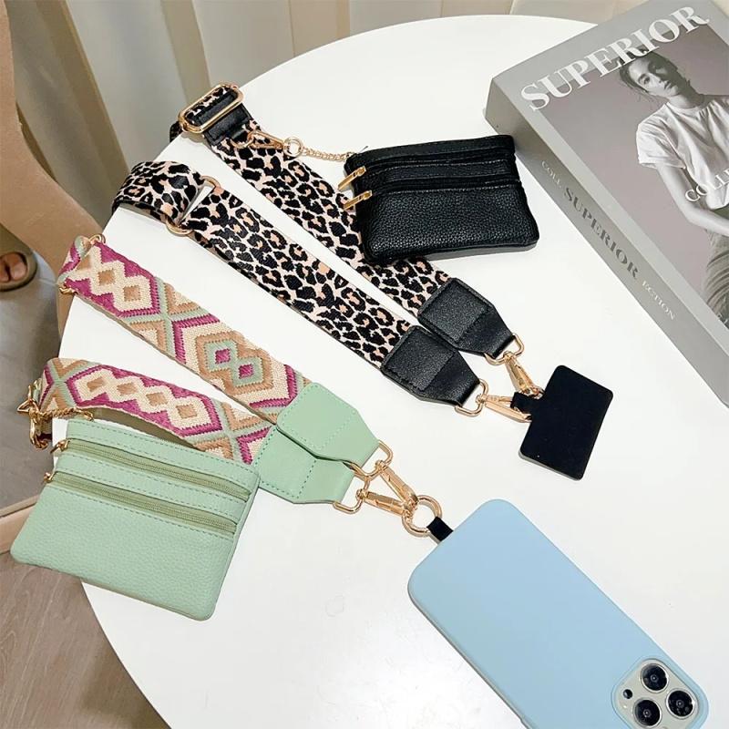 2 в 1 ремни для мобильных телефонов с застежкой-молнией, прочный кошелек с защитой от кражи, ремешок для мобильного телефона через плечо, шейный шнур