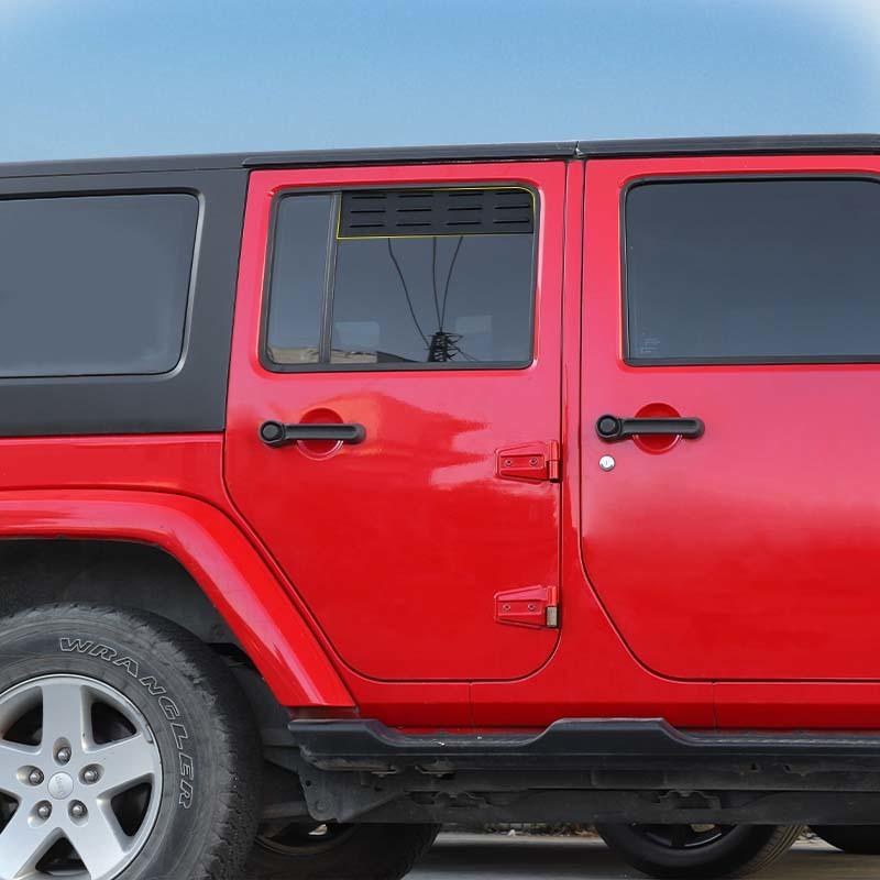 Жалюзи заднего окна, вентиляционная доска, декоративная крышка для Jeep Wrangler JK 2007-2017, 4-дверная версия, внешние аксессуары автомобиля ( Алюминиевый сплав)