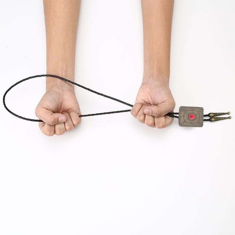 Боло-галстук в панк-стиле с подвеской-эмблемой, шейное украшение, аксессуар для костюма