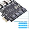 Самопитающаяся карта PCIE USB 3.0 4 порта PCI Expree к USB карта расширения Суперскорость 5 Гбит/с PCI-e USB3 концентратор контроллер адаптер