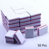 10/50pcs Double-sided Mini Nail File Blocks Colorful Sponge Nail Polish Sanding Buffer Strips Polishing Manicure Tools