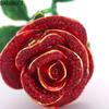 Nordic Style Simulation Rose Craft Decoration Home Decor Creative Worker Zinc Alloy Art Gift Fairy Garden Wedding Gifts