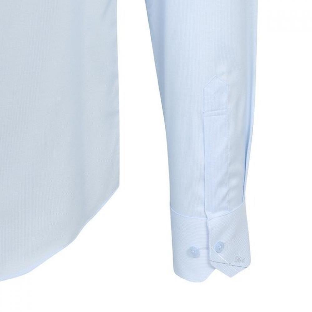 Daks Мужская однотонная рубашка с длинным рукавом Regular Fit dmS1Shdl113b1