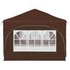 Pop up Party Tent 575 x 288 x 245 cm Brown Oxford Fabric