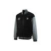 Puma Color Block Zip Baseball Jacket With Back Graphic Print Unisex Jackets Black 621864-01