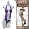 Sexy lingerie sexy SM strap one-piece clothes front buckle lace sexy nightclub passion uniform