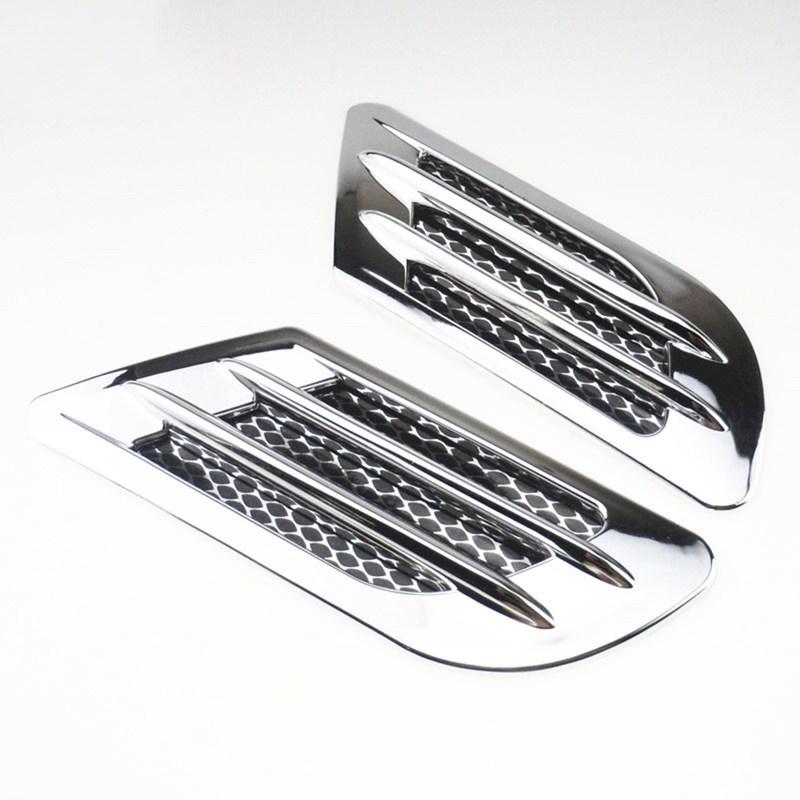 M63K-2PCS Car Air Inlet Decoration Simulation Shark Fake Side Air Vent Decoration Trim