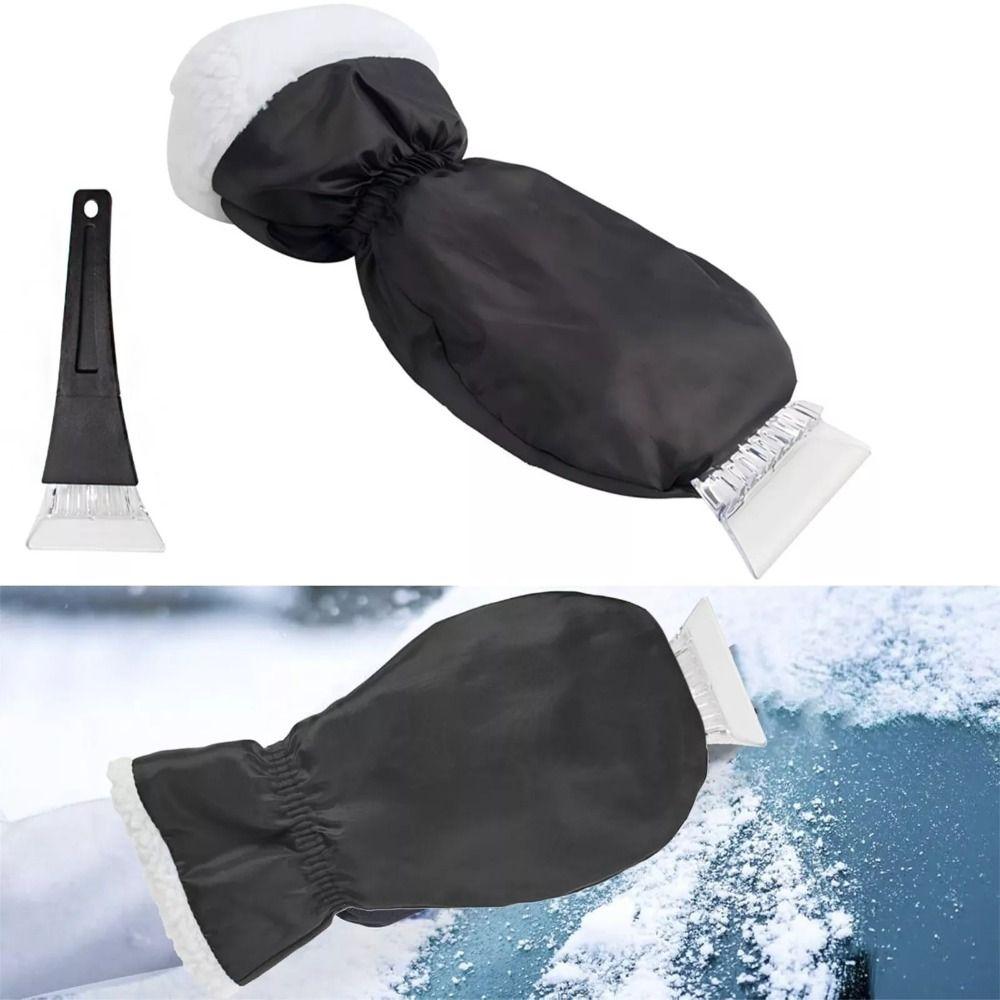 With Glove Snow Scraper Lambswool Cleaning Snow Shovel Portable Snow Shovel Gloves  Auto Window