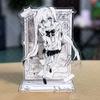 Фигурки Аниме Девушки Хатсуне Мику Карточка Персонажа Косплей Двойная Вилка Черно-Белый 10см Акриловая Подставка Подарки для Мальчиков Игрушки