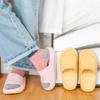 Толстые тапочки на платформе, женские домашние тапочки для ванной комнаты, мягкие нескользящие домашние шлепанцы из ЭВА для влюбленных, женские летние шлепанцы