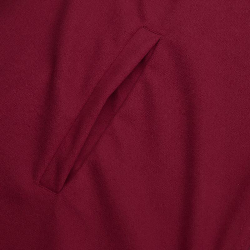 ZANZEA Женские зимние повседневные толстовки из полушерсти, накидка-пончо, длинный кардиган, пальто