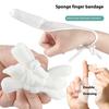 Бинт на палец Трубчатый бинт Повязки Напальчники Белый Напальчник Хлопковый Поддержка для пальца Шина для работы Кухонная защита для пальца