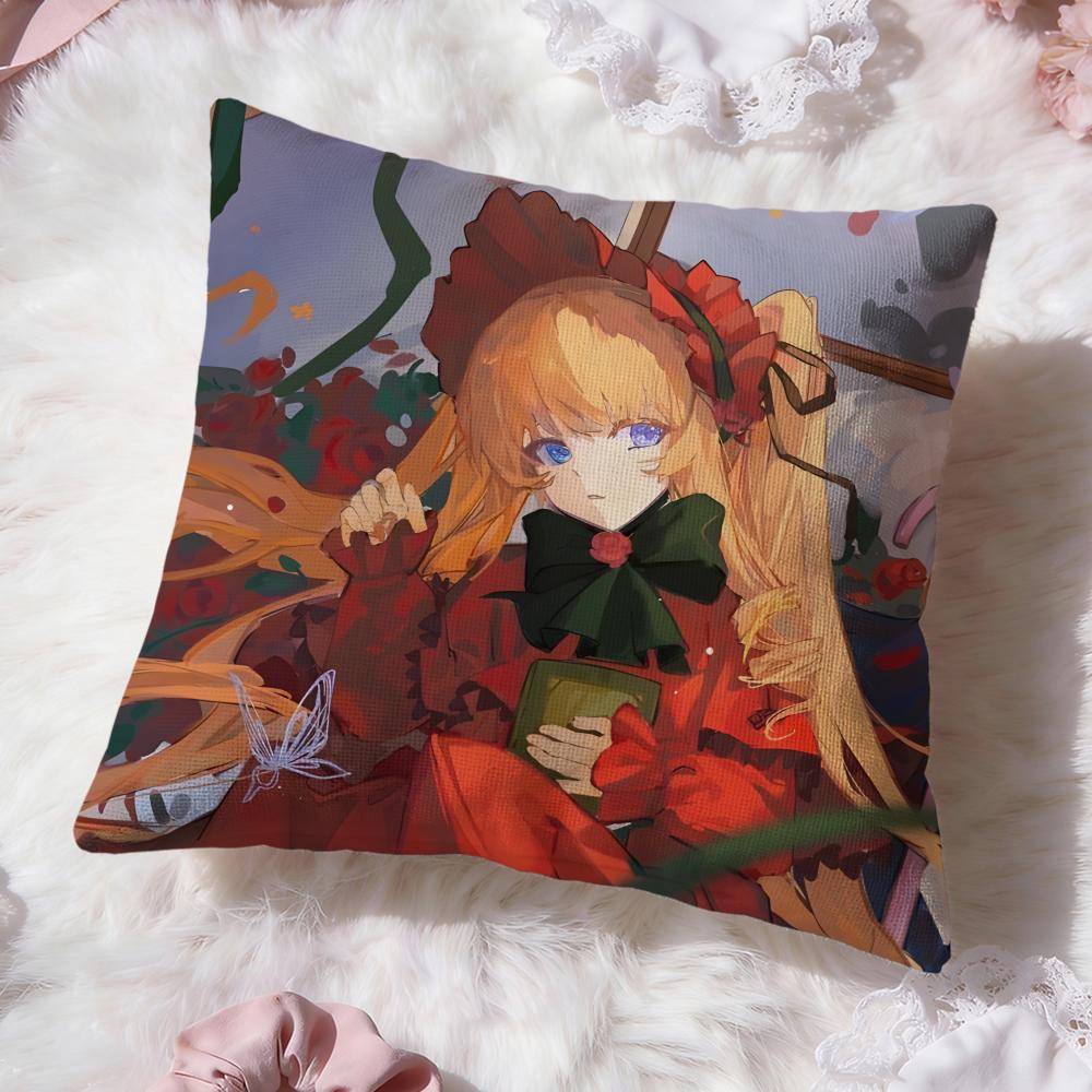 Классический аниме чехол для подушки Rozen Maiden Премиум Комфорт Двусторонний чехол для подушки - Дизайн «Два в одном» для любой комнаты и салона автомобиля