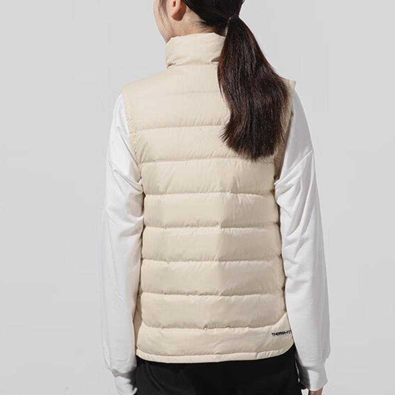 Nike Женские пуховые жилеты Экру Стойка умеренная Городская Techwear DH4078-206