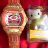 Супер Sanrio Hello Kitty Hello Kitty EL-подсветка Часы Kitty BABY-G BGR-201