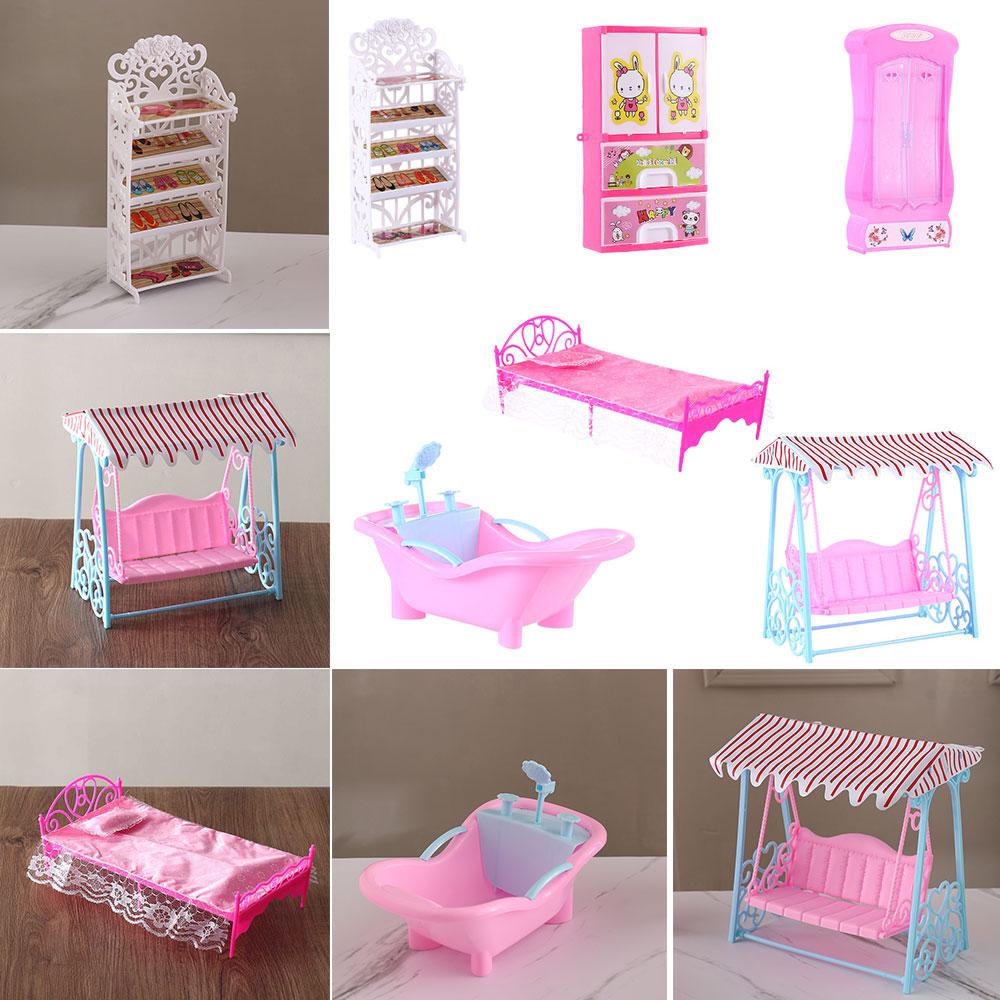 Аксессуары Гостиная Шкаф/Кровать/Полка для обуви Миниатюрная мебель Кукольная мебель для кукол