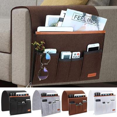 Бытовое кресло Caddy Felt Couch Recliner Подлокотник Органайзер для журналов, планшетов, сотовых телефонов, пультов дистанционного управления, подвесная сумка для хранения