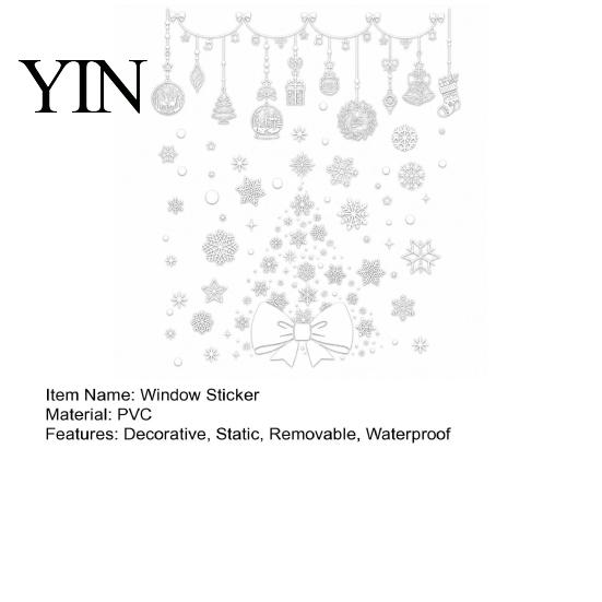 Winter Theme Glass Clings 6Pcs Christmas Snowflake Static Window Clings, PVC Reusable Decals, Removable Easy Apply Decorations Stickers for