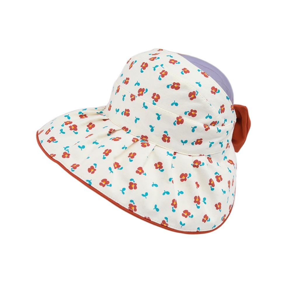 Bowknot Flower Bucket Cap Korean Style Children's Fisherman Hat Baby Shading Hat  Spring/Summer