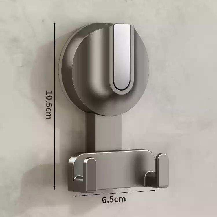 Powerful Plastic Vacuum Suction Cup Hook Punch-Free Sticky Kitchen & Bathroom Toilet Hook with Ball for Home Organization