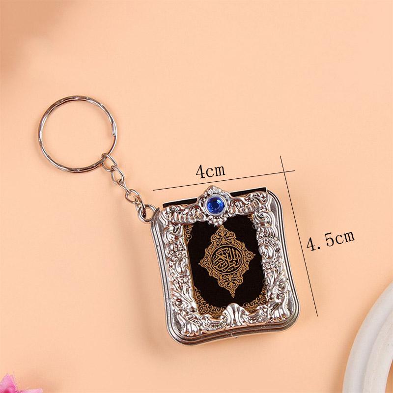 Мода Популярный Исламский Мусульманин Может Читать 1 ШТ. Мини Религиозный Настоящий Бумажный Ковчег Коран Книга Брелок Брелок Высокое Качество Подвеска