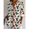 Summer Plus Size Women's Long Sleeve Shirt, Stylish Casual Lapel Women's Top