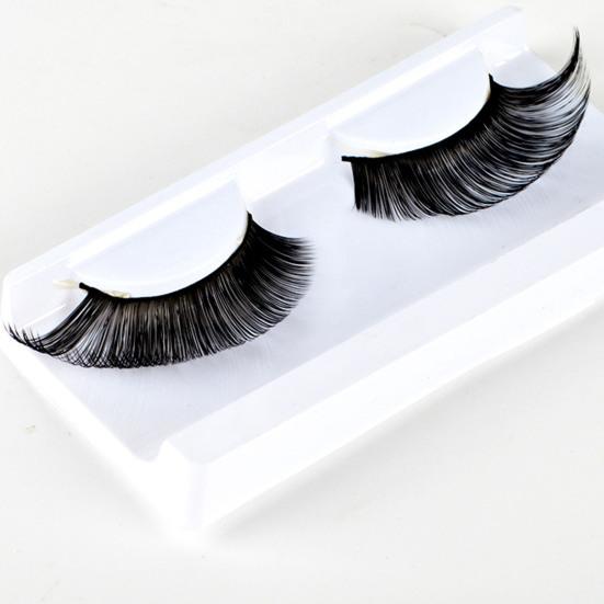 1 пара 3D цветных ресниц Мягкие пушистые ресницы из искусственного волокна 9 мм Наращивание ресниц с насыщенными цветами Хэллоуин Рождество Косплей Макияж Поддельный