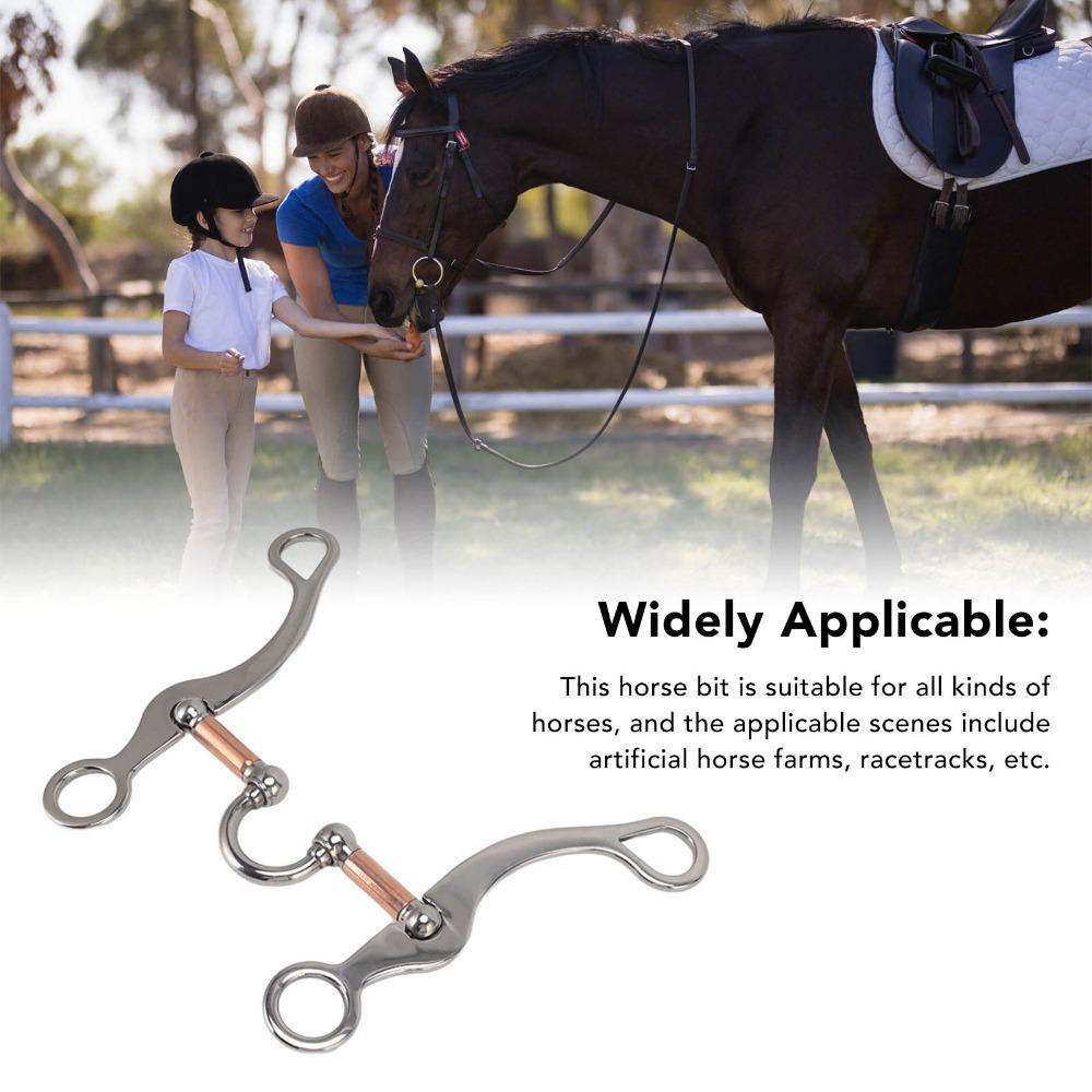 Wear Resistant Horse Snaffle Bit Stainless Steel Horse Gag Bit Artificial Horse Farms