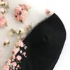 Women's Elastic Cotton Socks Transparent Floral Summer Thin Sheer Non-slip