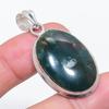 Natural Bloodstone Gemstone 925 Sterling Silver Jewelry Pendant 1.81" N2y11