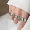 Fashion Pundi Chain Combination Punk Open Ring Temperament Simple Ring