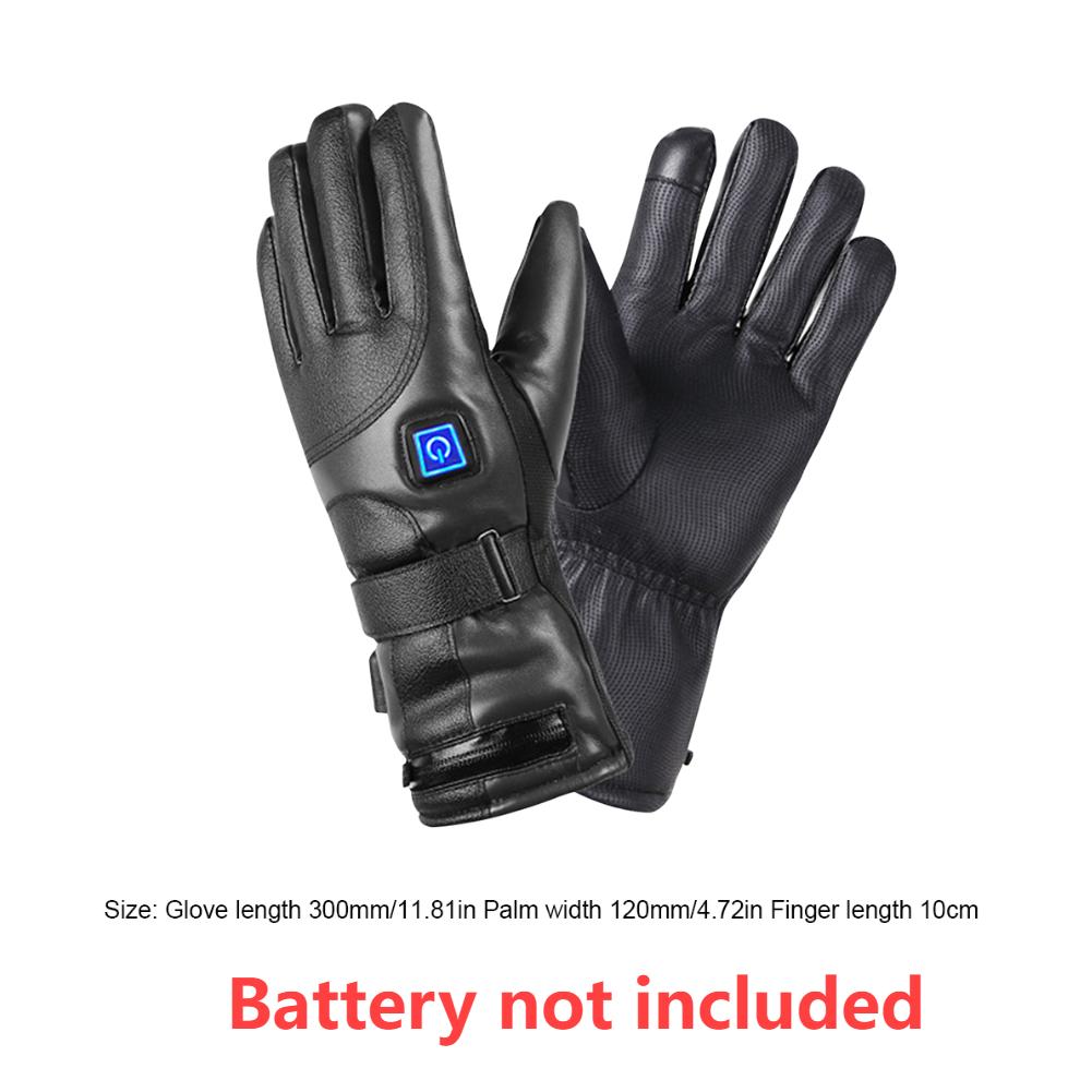 Electric Heated Gloves Winter Motorcycle Heating Gloves Hand Warmer Waterproof Thermal Touch Screen Bike Gloves Snow Mittens