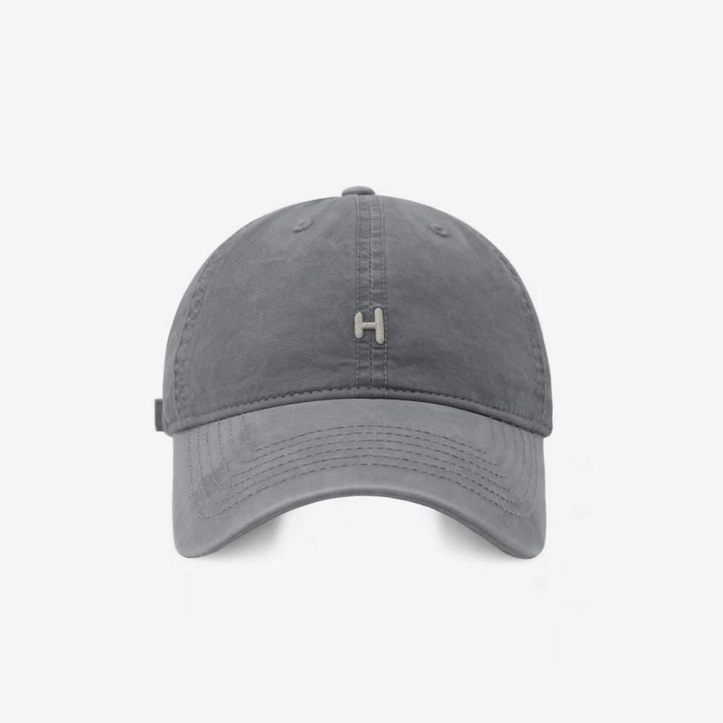 Простая и модная бейсболка с вышивкой буквы H для мужчин и женщин  Летняя корейская версия  Универсальный мягкий верх, козырек «утиный язык»
