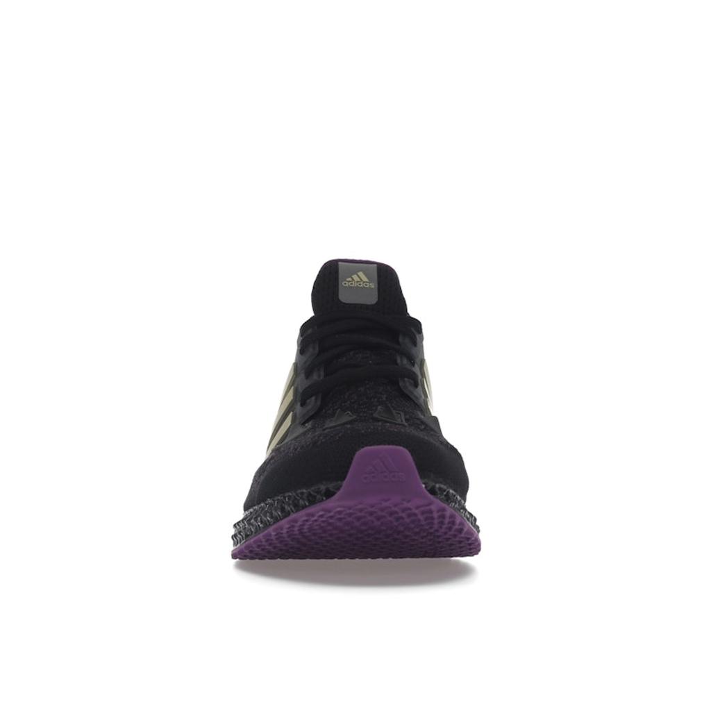 Marvel X Adidas Ultra 4D Black Panther Men Sneakers Core-Black Gold-Metallic Tribe-Purple HQ0949