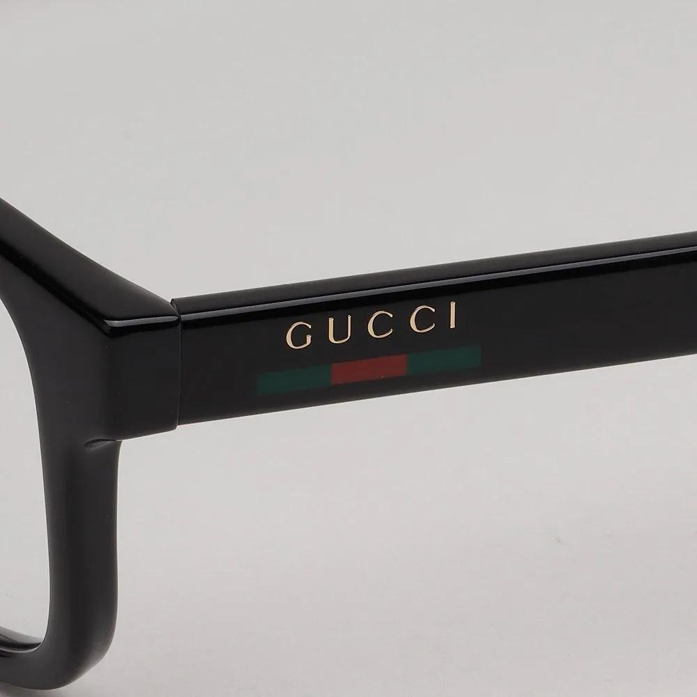 Gucci Оправы для очков GG2107OL 005 Черные Квадратные Роговые Модные Мужские Женские