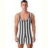 Men's One Piece Swimsuit Sleeveless Slim Fit Fitness Gym Sports Bodysuit Men Surfing Clothes