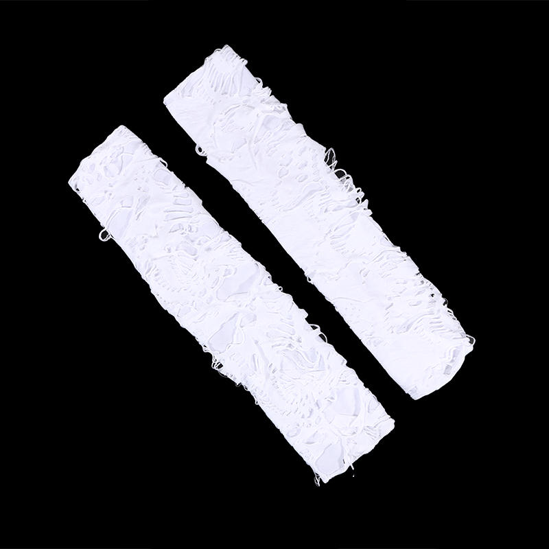 Женские панк-перчатки без пальцев, гетры, рваные готические перчатки для костюма на Хэллоуин