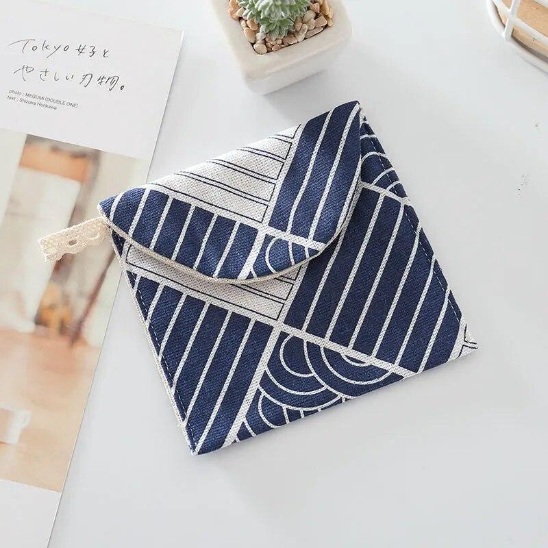 Sanitary Pad Pouch Mini Folding Women Cute Bag For Gaskets Napkin Towel Storage Bags Pouch Case Sanitary Pad Organizer