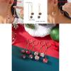 Christmas Theme Alloy Earrings With Suede Tassels Details For Seasonal Wear