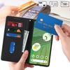 For Google Pixel 7 5G Case Stand Wallet Litchi Texture Leather Flip Phone Cover with Strap