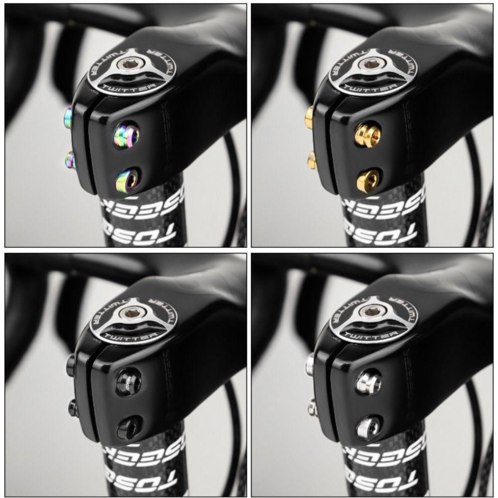 Aluminum Zinc Zinc Alloy Bike Handlebar Stem Lock Bolt M5*17mm Bike Lock Screw Fastener  Folding