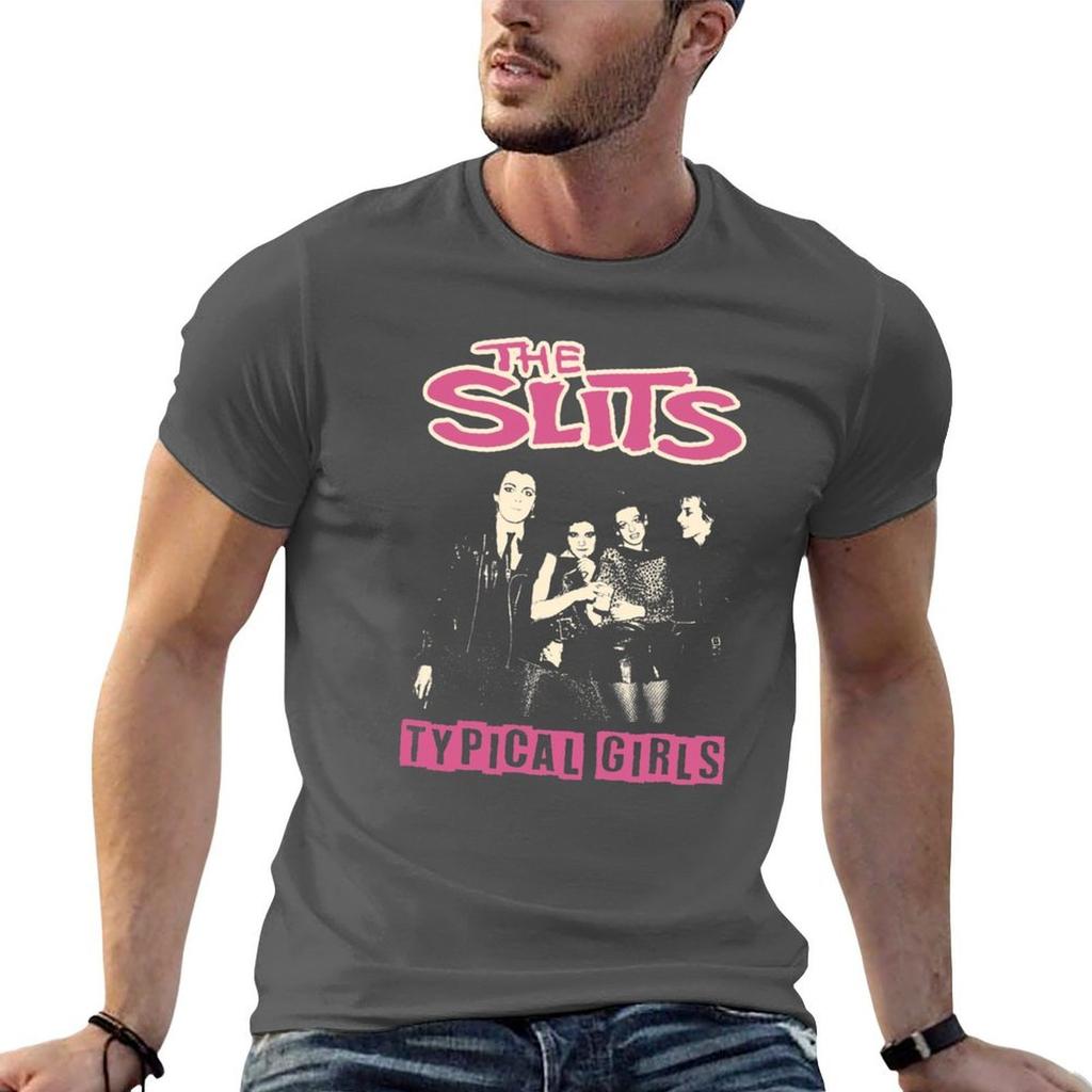 Unisexs Luxury 100 Cotton Summer Plain Tee The Slits Typical Girls Print